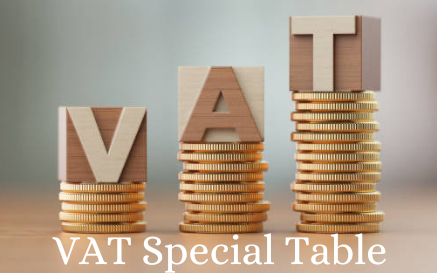 VAT Special Table